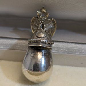 Faberge Chevalier's Guard Egg Pendant 88 Silver